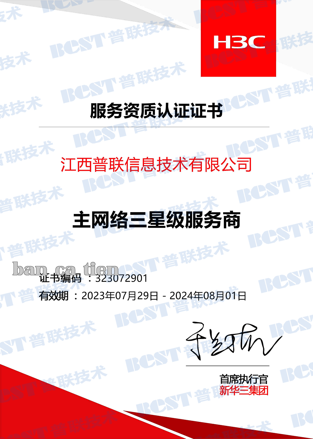 Nhà cung cấp dịch vụ mạng hạng ba sao